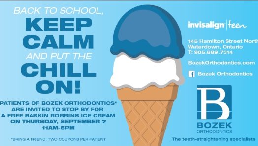 Bozek Orthodontics takes the chill out of back to school in Waterdown